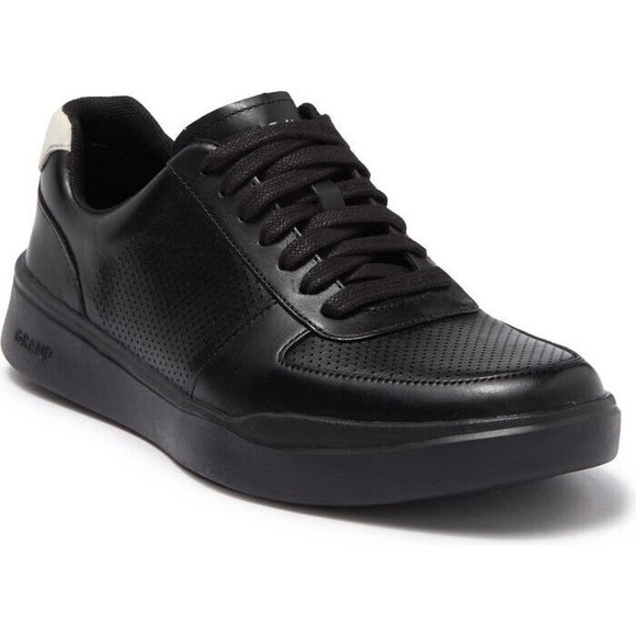 Cole Haan Grand Crosscourt Modern Perforated Black Sneaker leather 11 w wide Men